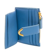 COCCINELLE DEW Porte-cartes de cr&eacute;dit en cuir bleu - Portefeuilles Femme - 2