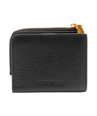 COCCINELLE MYRINE Portefeuille compact en cuir Noir - Portefeuilles Femme - 3