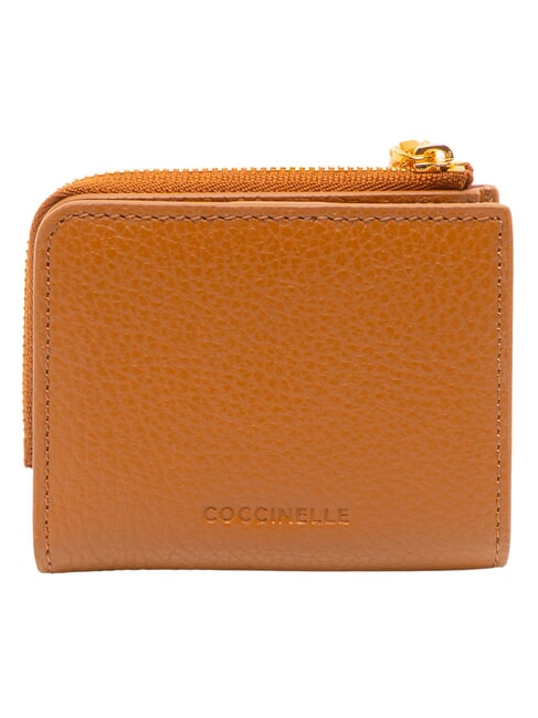 MYRINE Portefeuille compact en cuir CUIR - Portefeuilles Femme