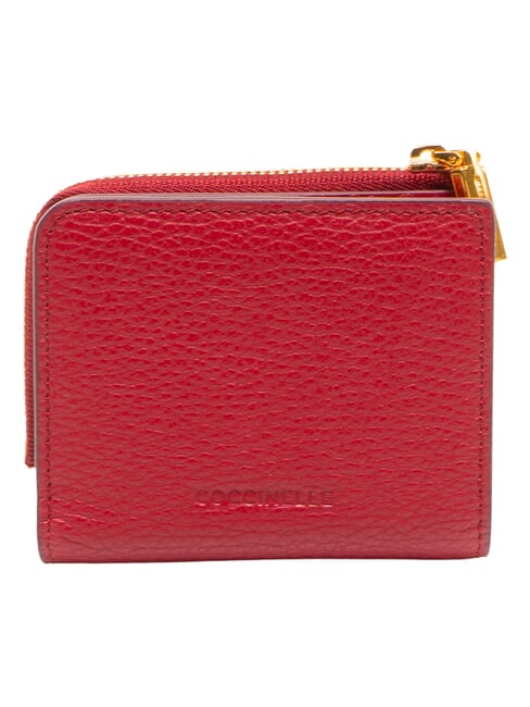 MYRINE Portefeuille compact en cuir sangria - Portefeuilles Femme
