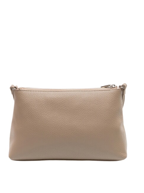 AGATEA Sac bandouli&egrave;re en cuir taupe chaud - Sacs pour Femme
