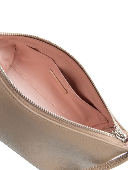 AGATEA Sac bandouli&egrave;re en cuir taupe chaud - Sacs pour Femme