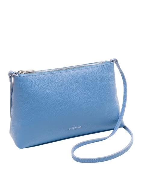 AGATEA Sac bandouli&egrave;re en cuir bleu - Sacs pour Femme