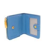 COCCINELLE MYRINE Portefeuille compact en cuir bleu - Portefeuilles Femme - 2