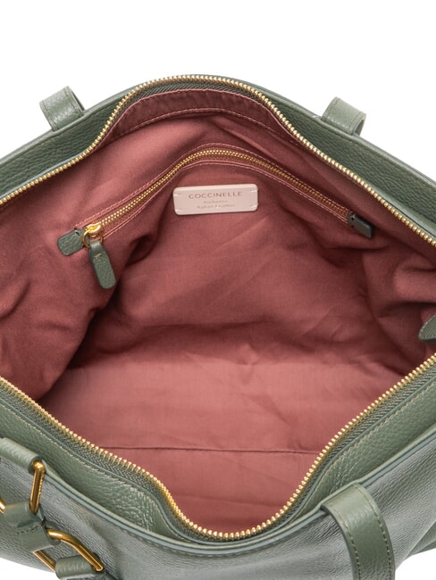 SAGITTA Sac bandouli&egrave;re en cuir algues - Sacs pour Femme