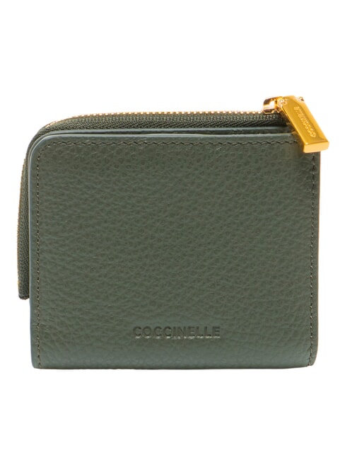 MYRINE Portefeuille compact en cuir algues - Portefeuilles Femme
