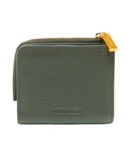 COCCINELLE MYRINE Portefeuille compact en cuir algues - Portefeuilles Femme - 3