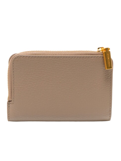 BINXIE Portefeuille compact en cuir taupe chaud - Portefeuilles Femme