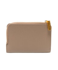 COCCINELLE BINXIE Portefeuille compact en cuir taupe chaud - Portefeuilles Femme - 3