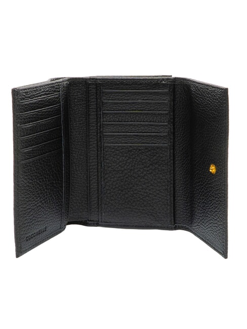 MYRINE Portefeuille avec porte-monnaie, en cuir Noir - Portefeuilles Femme