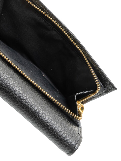 MYRINE Portefeuille avec porte-monnaie, en cuir Noir - Portefeuilles Femme