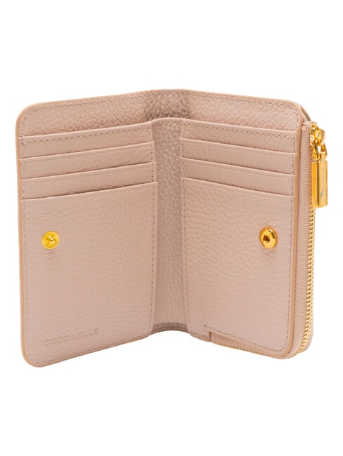 BINXIE Portefeuille compact en cuir rosaces - Portefeuilles Femme