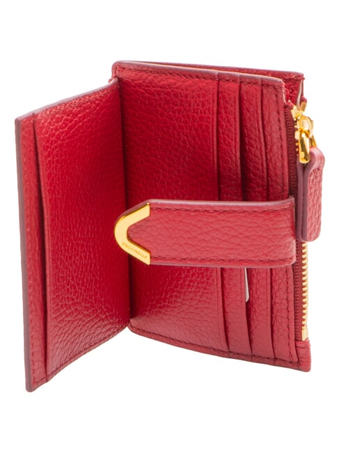 DEW Porte-cartes de cr&eacute;dit en cuir sangria - Portefeuilles Femme