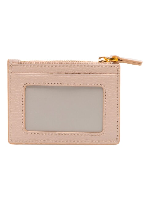 DEW Porte-cartes de cr&eacute;dit en cuir rosaces - Portefeuilles Femme