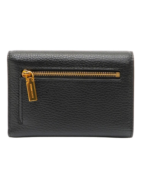 BINXIE Portefeuille avec porte-monnaie, en cuir Noir - Portefeuilles Femme