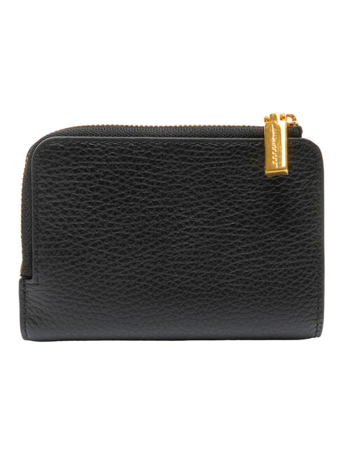 BINXIE Portefeuille compact en cuir Noir - Portefeuilles Femme