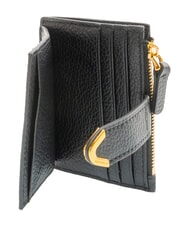 COCCINELLE DEW Porte-cartes de cr&eacute;dit en cuir Noir - Portefeuilles Femme - 2