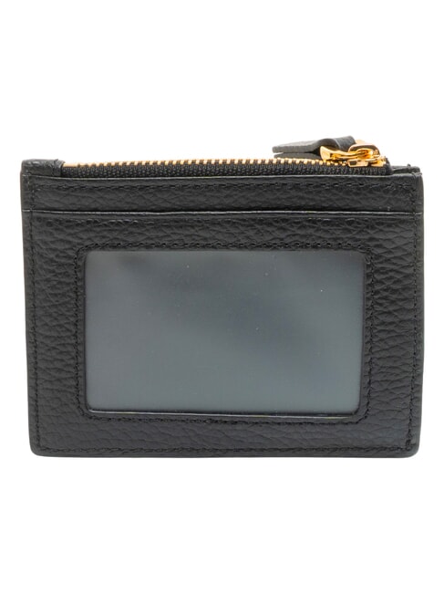 DEW Porte-cartes de cr&eacute;dit en cuir Noir - Portefeuilles Femme