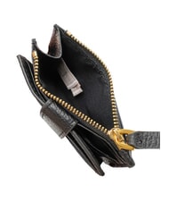 COCCINELLE DEW Porte-cartes de cr&eacute;dit en cuir Noir - Portefeuilles Femme - 4