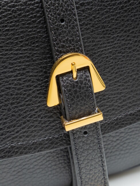MAGALU Mini sac bandouli&egrave;re en cuir Noir - Sacs pour Femme