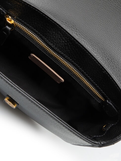 MAGALU Mini sac bandouli&egrave;re en cuir Noir - Sacs pour Femme