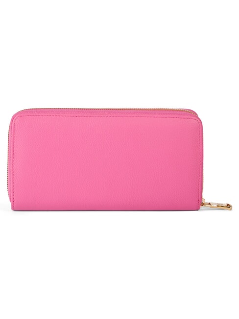 BASIC Portefeuille en cuir zipp&eacute; fuchsia - Portefeuilles Femme