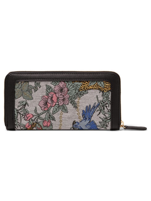 JACQUARD Portefeuille Zip Around gris multicolore - Portefeuilles Femme