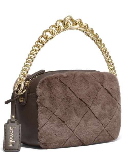 ICONS Mini sac bandouli&egrave;re marron - Sacs pour Femme