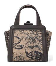 BRACCIALINI CARPET Sac &agrave; main avec bandouli&egrave;re marron - Sacs pour Femme - 3