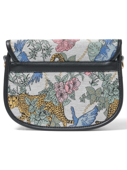 JACQUARD Mini sac bandouli&egrave;re gris multicolore - Sacs pour Femme