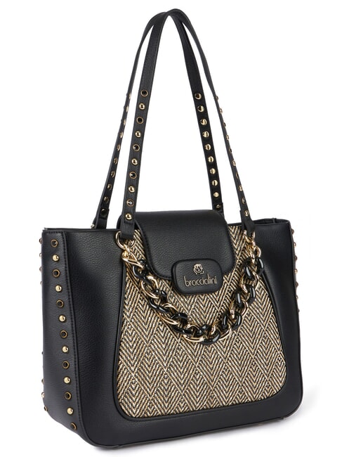 CHAIN sac &agrave; bandouli&egrave;re noir - Sacs pour Femme
