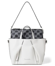 BRACCIALINI GIO Sac avec pochette amovible blanc - Sacs pour Femme - 4