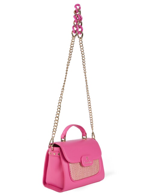 CHAIN Sac &agrave; main avec bandouli&egrave;re fuchsia - Sacs pour Femme