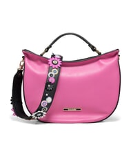 BRACCIALINI JASMINE  Sac &agrave; main, avec bandouli&egrave;re, en cuir fuchsia/noir - Sacs pour Femme - 4