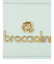 BRACCIALINI BASIC Porte-cartes plat en cuir c&eacute;leste - Portefeuilles Femme - 3