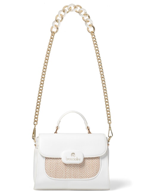 CHAIN Sac &agrave; main avec bandouli&egrave;re blanc - Sacs pour Femme