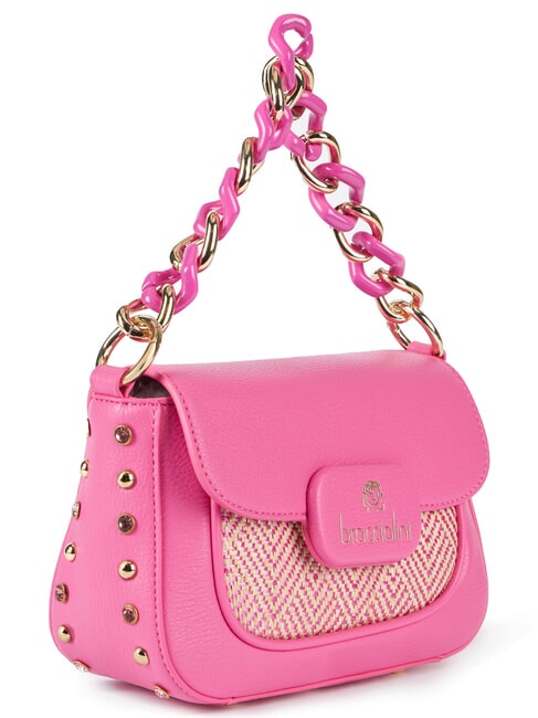 CHAIN Mini sac &agrave; main avec bandouli&egrave;re fuchsia - Sacs pour Femme