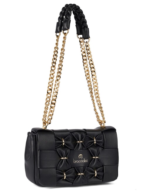 ICONS Sac convertible &agrave; rabat noir - Sacs pour Femme