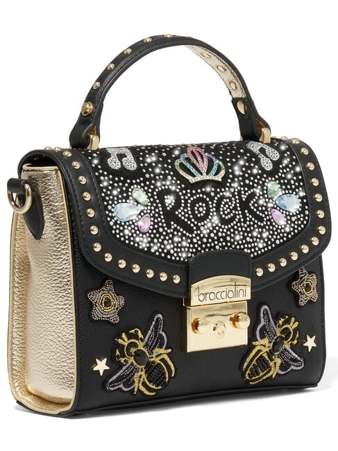 ROCK Mini sac &agrave; main avec bandouli&egrave;re noir - Sacs pour Femme