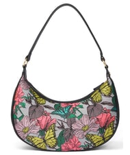 BRACCIALINI JACQUARD sac bandouli&egrave;re multicolore noir - Sacs pour Femme - 3
