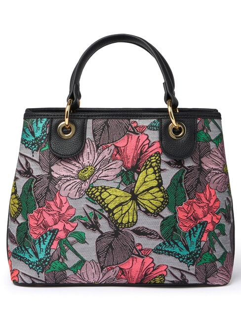 JACQUARD Sac &agrave; main avec bandouli&egrave;re multicolore noir - Sacs pour Femme