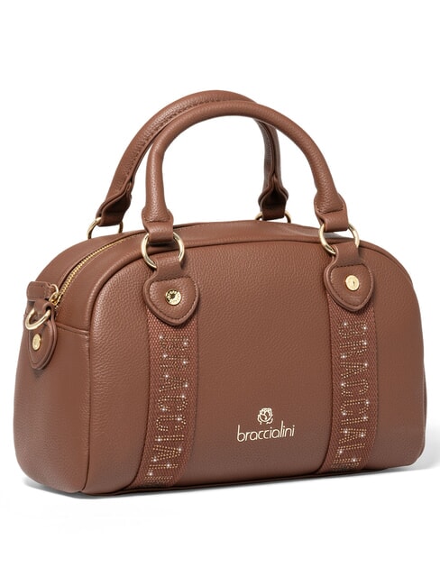 GISELLE Sac &agrave; main avec bandouli&egrave;re marron - Sacs pour Femme