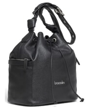BRACCIALINI NORA Seau &agrave; bandouli&egrave;re, en cuir noir - Sacs pour Femme - 2