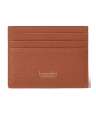 BRACCIALINI BASIC porte-cartes en cuir plat marron - Portefeuilles Femme - 2