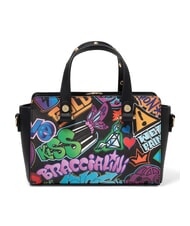 BRACCIALINI MURALES Sac &agrave; main avec bandouli&egrave;re noir - Sacs pour Femme - 3