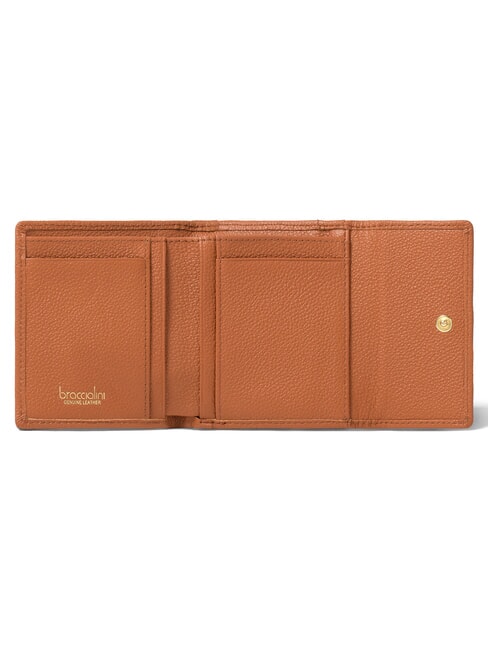 BASIC petit portefeuille en cuir marron - Portefeuilles Femme