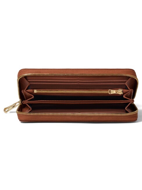 BASIC Portefeuille Zip Around marron - Portefeuilles Femme
