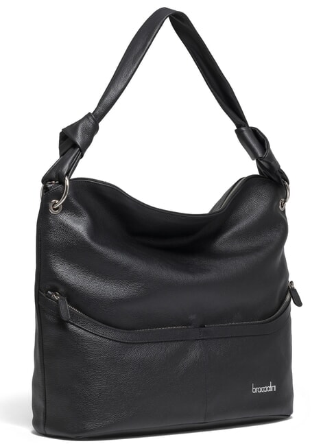 NORA Sac bandouli&egrave;re en cuir noir - Sacs pour Femme