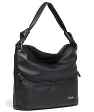 BRACCIALINI NORA Sac bandouli&egrave;re en cuir noir - Sacs pour Femme - 3
