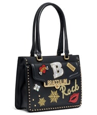 BRACCIALINI ROCK sac bandouli&egrave;re &agrave; patch noir - Sacs pour Femme - 2